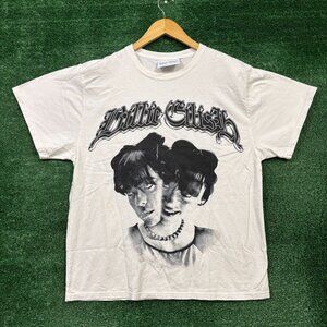 Billie Eilish Hit me Hard and Soft Popstar Two Faced T-Shirt Size  Large